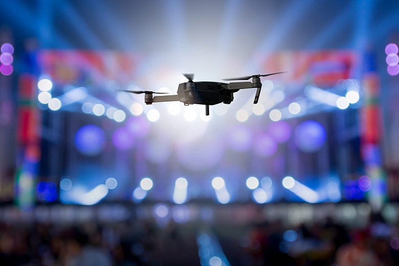 Drones en campañas publicitarias
